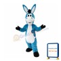 Sky Blue & White Donkey Mascot Costume