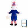Magician Grandpa With White Beard Mascot Costume