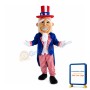 Magician Grandpa With White Beard Mascot Costume