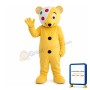 Blindfolded Bear With Color Bar Mascot Costume