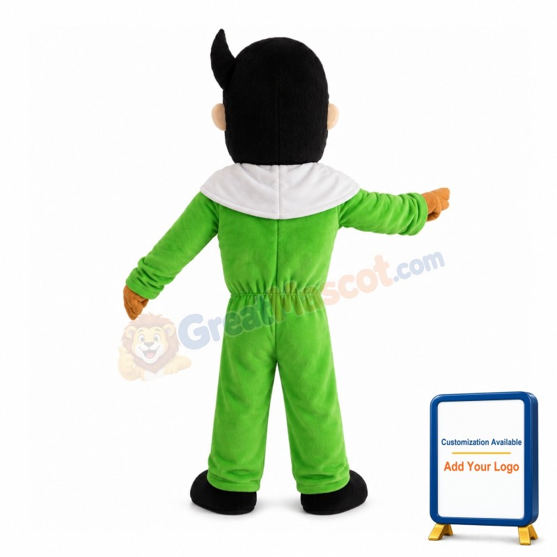 Green Adult Man Mascot Costume