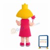 Yellow Hair Girl With Crown Mascot Costume