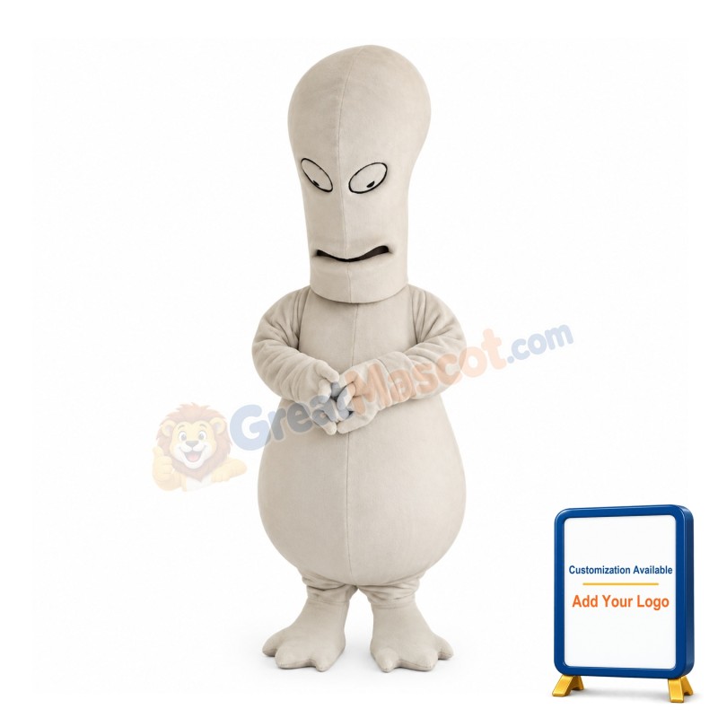 Long Head Plaster Statue Doll Mascot Costume