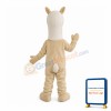 Exuberant Beige Pony Mascot Costume