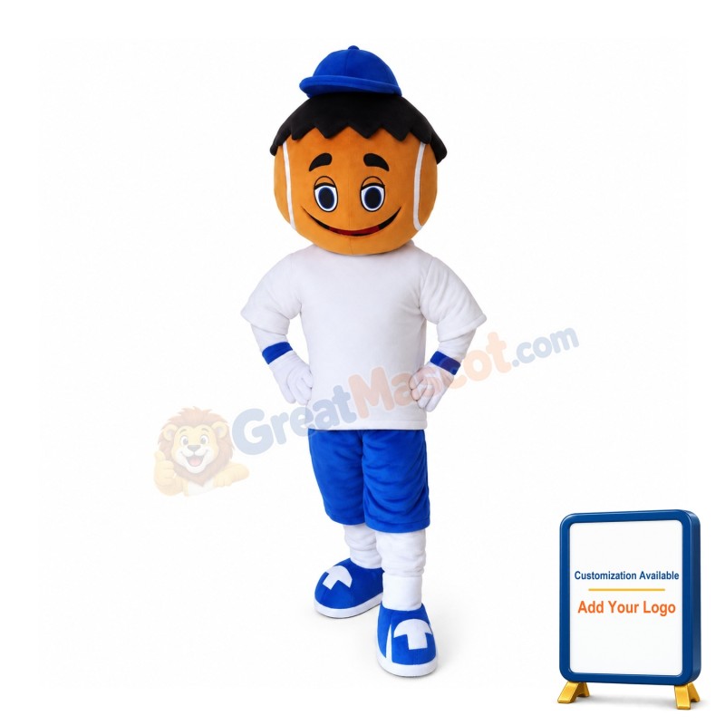 Black Hair Playing Child Mascot Costume