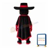 Bearded Darts With Black Coat Mascot Costume