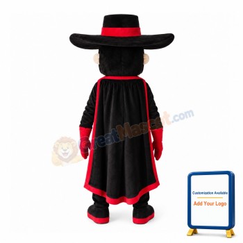 Bearded Darts With Black Coat Mascot Costume