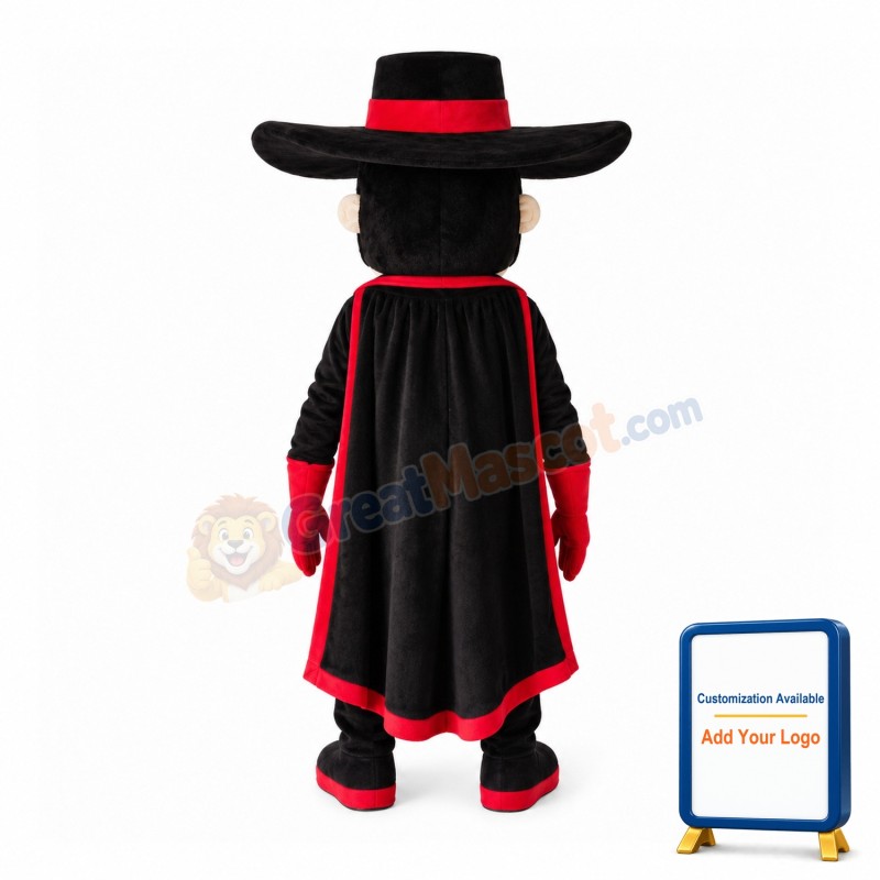 Bearded Darts With Black Coat Mascot Costume