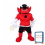 Red Demon With Muscle Mascot Costume