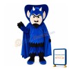 Blue Demon Wearing Cloak Mascot Costume