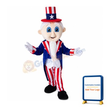 Blue Eyes Adult Magician Mascot Costume
