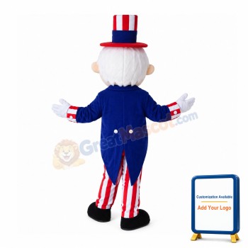 Blue Eyes Adult Magician Mascot Costume