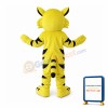 Seriously Yellow Tiger Mascot Costume