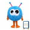 Blue Hairy Bird Mascot Costume