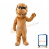 Elated Dog With Sunglasses Mascot Costume