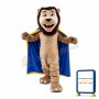 Affable Lion King With Cloak Mascot Costume