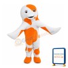 Orange & White Dolphin Mascot Costume