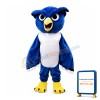 Confused Blue & White Owl Mascot Costume