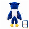 Confused Blue & White Owl Mascot Costume