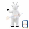 Mild Plush White Goat Mascot Costume