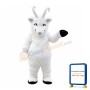 Mild Plush White Goat Mascot Costume
