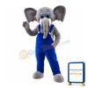 Energetic Young Elephant Mascot Costume