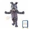 Clumsy Grey Bulldog Mascot Costume