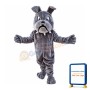 Clumsy Grey Bulldog Mascot Costume
