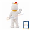 Festive Bear With Yellow Scarf Mascot Costume