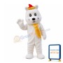 Festive Bear With Yellow Scarf Mascot Costume