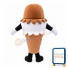 Chocolate Cone Ice Cream Mascot Costume