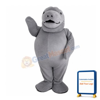 Grey Seal Mascot Costume