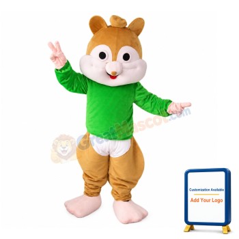 Fat Chipmunk Theodore Mascot Costume