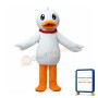 Long-legged Duck With Red Necklace Mascot Costume