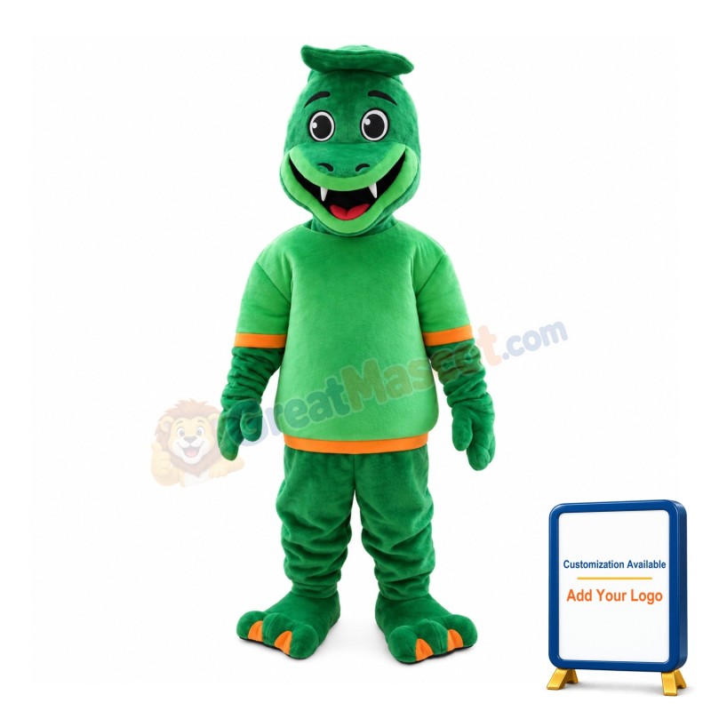 Harmless Green Snake Mascot Costume