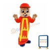 Worker Squirrel With Orange Cap Mascot Costume