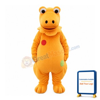Whole Orange Frog Mascot Costume