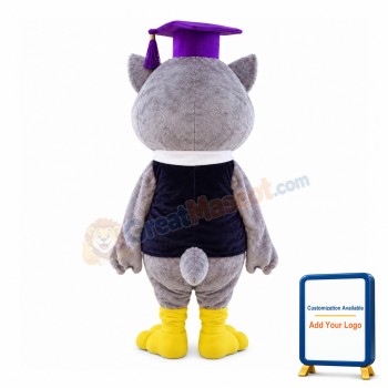 Clever Doctor Owl Mascot Costume