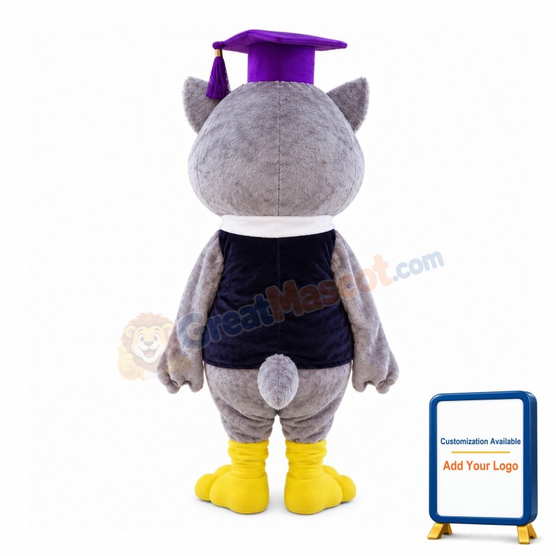 Clever Doctor Owl Mascot Costume