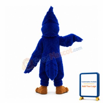 Long Fur Eagle With Blue Eyes Mascot Costume