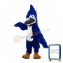 Long Fur Eagle With Blue Eyes Mascot Costume