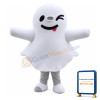 Likable White Sunny Doll Mascot Costume