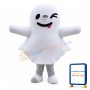 Likable White Sunny Doll Mascot Costume