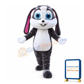 Big Blue Eyes Lop-eared Rabbit Mascot Costume