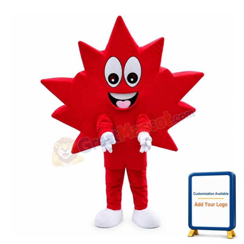 Withered Red Maple Leaf Mascot Costume