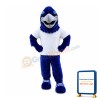 Energetic Blue Eagle Mascot Costume