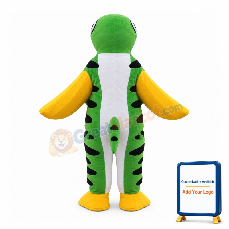 Green & White Sea Turtle Mascot Costume