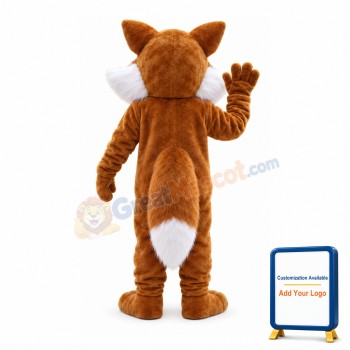Cunning Brown Fox Mascot Costume