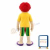 Strange Man With Pink Lips Mascot Costume