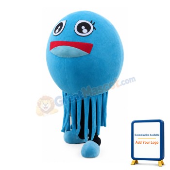 Sky Blue Lovely Jellyfish Mascot Costume